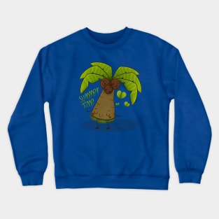 Summer Time Coconut Tree Crewneck Sweatshirt